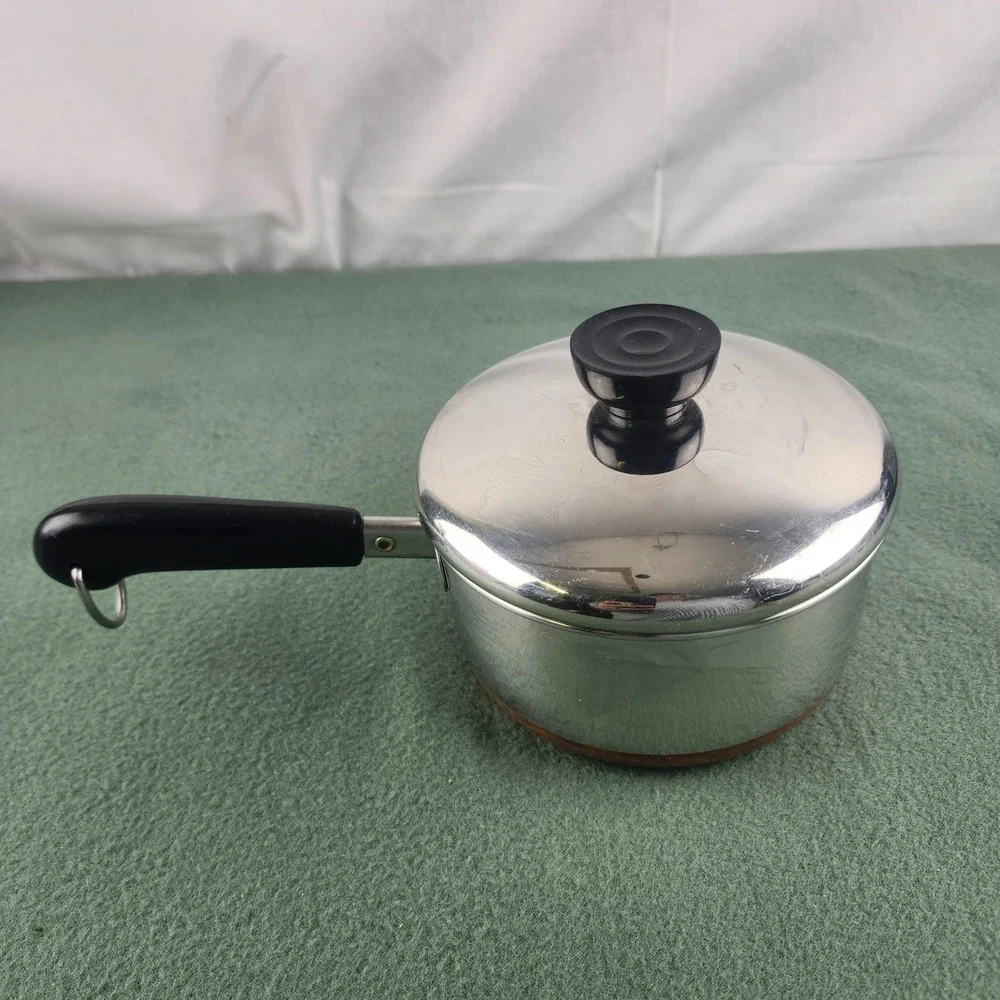 Beautiful Revere Ware 1 Qt Saucepan ~Stainless Steel ~Copper Bottom